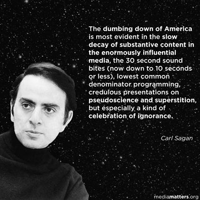 Carl Sagan quote on America today